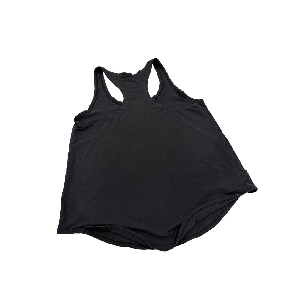 Lululemon Black Racerback Tank Top Scoop Neck Activewear Womens Size 6